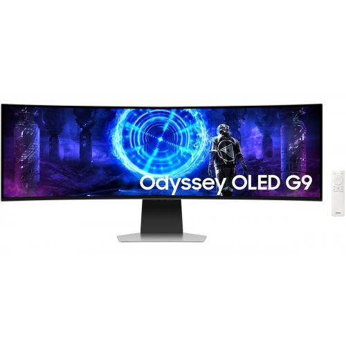 Монітор Samsung 49" Odyssey OLED G9 G95SD (LS49DG952SZXUA) Silver купити в Україні: Київ, Львів, Хмельницький, Тернопіль, Івано-Франківськ | Низька ціна, відгуки, характеристики від TELEMART фото