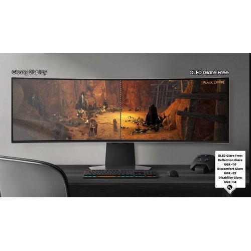 Монітор Samsung 49" Odyssey OLED G9 G95SD (LS49DG952SZXUA) Silver купити в Україні: Київ, Львів, Хмельницький, Тернопіль, Івано-Франківськ | Низька ціна, відгуки, характеристики від TELEMART фото