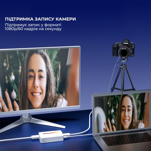 Устройство видеозахвата Fifine V3 White купить в Украине: Киев, Днепр, Харьков, Одесса  | Низкая цена, отзывы, характеристики от TELEMART фото