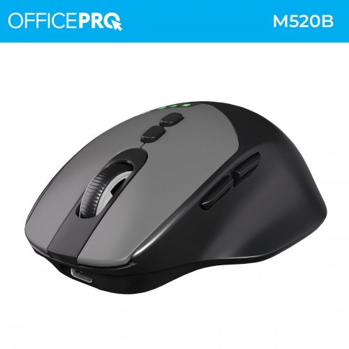 Миша OfficePro M520 Silent Click Wireless Black купити в Україні: Київ, Львів, Хмельницький, Тернопіль, Івано-Франківськ | Низька ціна, відгуки, характеристики від TELEMART фото