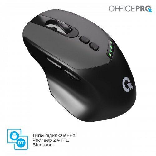 Миша OfficePro M520 Silent Click Wireless Black купити в Україні: Київ, Львів, Хмельницький, Тернопіль, Івано-Франківськ | Низька ціна, відгуки, характеристики від TELEMART фото