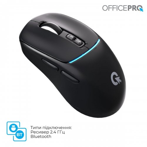 Мышка OfficePro M468 Silent Click Wireless Black купить в Украине: Киев, Днепр, Харьков, Одесса  | Низкая цена, отзывы, характеристики от TELEMART фото