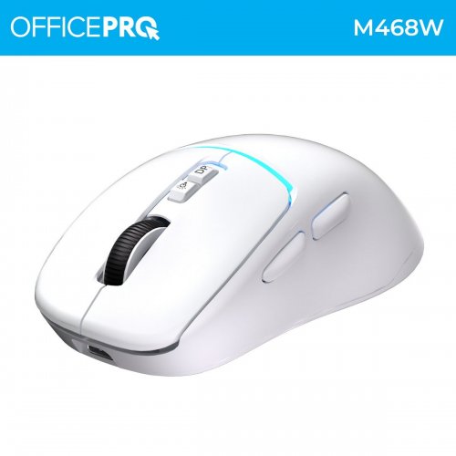 Мышка OfficePro M468 Silent Click Wireless White купить в Украине: Киев, Днепр, Харьков, Одесса  | Низкая цена, отзывы, характеристики от TELEMART фото