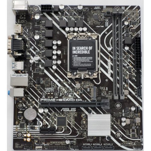 Материнская плата Asus PRIME H610M-D D4 (s1700, Intel H610) (Восстановлено продавцом, 835969) купить в Украине: Киев, Днепр, Харьков, Одесса  | Проверка совместимости, низкая цена, отзывы, характеристики от TELEMART фото