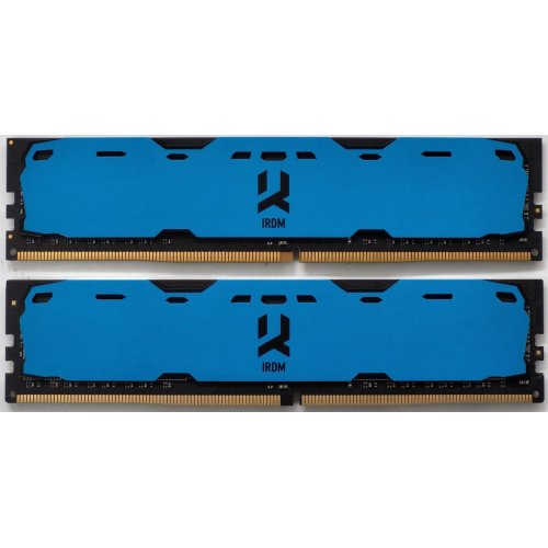 Озп GoodRAM DDR4 16GB (2x8GB) 2400Mhz IRDM Blue (IR-B2400D464L15S/16GDC) (Відновлено продавцем, 835980) купити в Україні: Київ, Львів, Хмельницький, Тернопіль, Івано-Франківськ | Перевірка сумісності, низька ціна, відгуки, характеристики від TELEMART фото
