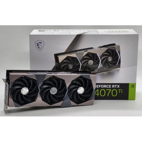Відеокарта MSI GeForce RTX 4070 Ti SUPRIM 12288MB (RTX 4070 Ti SUPRIM 12G) (Відновлено продавцем, 835990) купити в Україні: Київ, Львів, Хмельницький, Тернопіль, Івано-Франківськ | Перевірка сумісності, низька ціна, відгуки, характеристики від TELEMART фото