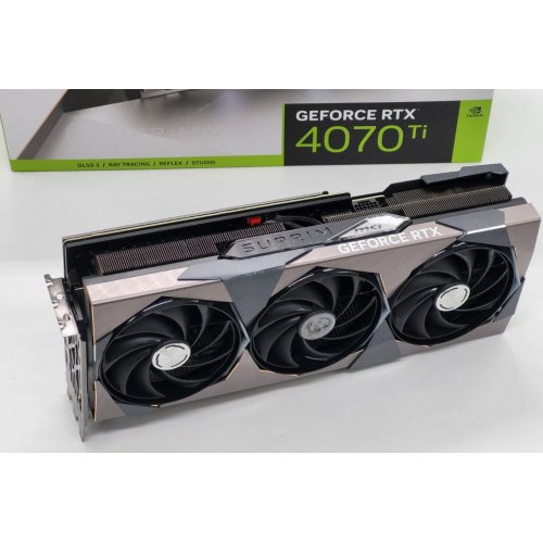 Відеокарта MSI GeForce RTX 4070 Ti SUPRIM 12288MB (RTX 4070 Ti SUPRIM 12G) (Відновлено продавцем, 835990) купити в Україні: Київ, Львів, Хмельницький, Тернопіль, Івано-Франківськ | Перевірка сумісності, низька ціна, відгуки, характеристики від TELEMART фото