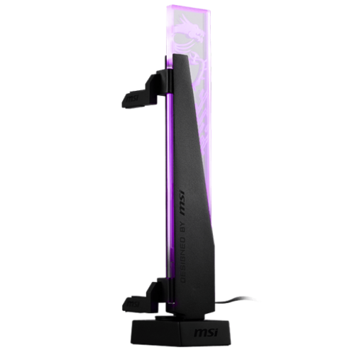Подставка для видеокарты MSI MPG ARGB VGA Stand Black купить в Украине: Киев, Днепр, Харьков, Одесса  | Низкая цена, отзывы, характеристики от TELEMART фото
