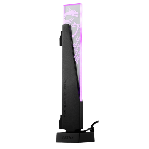 Подставка для видеокарты MSI MPG ARGB VGA Stand Black купить в Украине: Киев, Днепр, Харьков, Одесса  | Низкая цена, отзывы, характеристики от TELEMART фото
