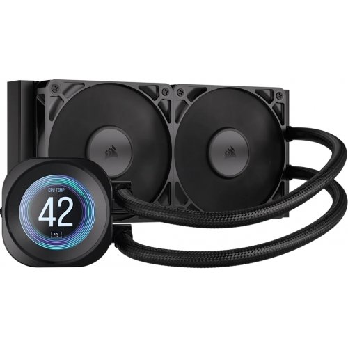 Готовая СВО Corsair Nautilus 240 RS LCD (CW-9061031-WW) Black купить в Украине: Киев, Днепр, Харьков, Одесса  | Проверка совместимости, низкая цена, отзывы, характеристики от TELEMART фото