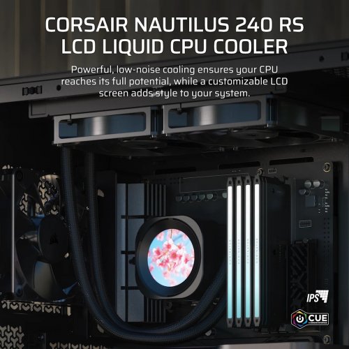 Готовая СВО Corsair Nautilus 240 RS LCD (CW-9061031-WW) Black купить в Украине: Киев, Днепр, Харьков, Одесса  | Проверка совместимости, низкая цена, отзывы, характеристики от TELEMART фото