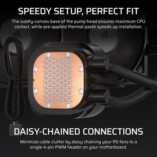 Готовая СВО Corsair Nautilus 240 RS LCD (CW-9061031-WW) Black купить в Украине: Киев, Днепр, Харьков, Одесса  | Проверка совместимости, низкая цена, отзывы, характеристики от TELEMART фото