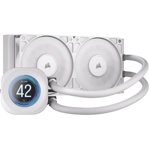 Готовая СВО Corsair Nautilus 240 RS LCD (CW-9061032-WW) White купить в Украине: Киев, Днепр, Харьков, Одесса  | Проверка совместимости, низкая цена, отзывы, характеристики от TELEMART фото