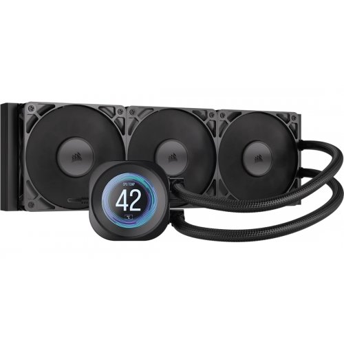 Готовая СВО Corsair Nautilus 360 RS LCD (CW-9061033-WW) Black купить в Украине: Киев, Днепр, Харьков, Одесса  | Проверка совместимости, низкая цена, отзывы, характеристики от TELEMART фото