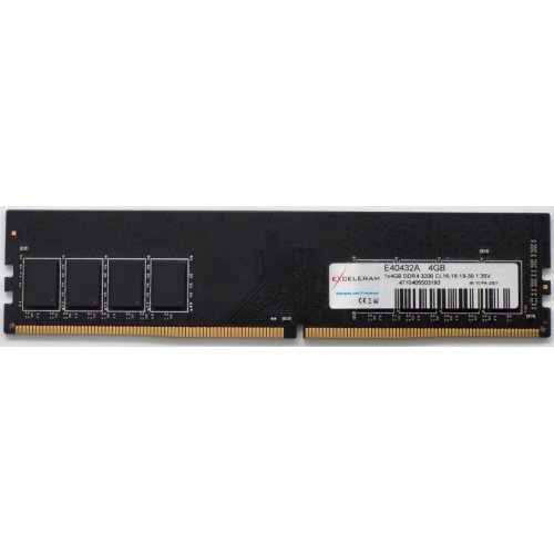Озу Exceleram DDR4 4GB 3200Mhz (E40432A) (Восстановлено продавцом, 836220) купить в Украине: Киев, Днепр, Харьков, Одесса  | Проверка совместимости, низкая цена, отзывы, характеристики от TELEMART фото