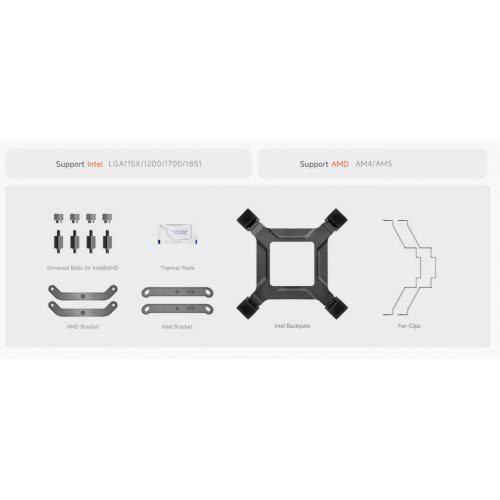 Кулер PCCooler RT500 TC ARGB Black купити в Україні: Київ, Львів, Хмельницький, Тернопіль, Івано-Франківськ | Перевірка сумісності, низька ціна, відгуки, характеристики від TELEMART фото