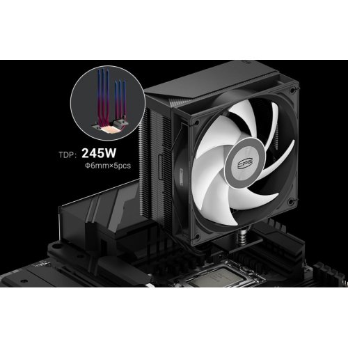 Кулер PCCooler RT500 TC ARGB Black купити в Україні: Київ, Львів, Хмельницький, Тернопіль, Івано-Франківськ | Перевірка сумісності, низька ціна, відгуки, характеристики від TELEMART фото