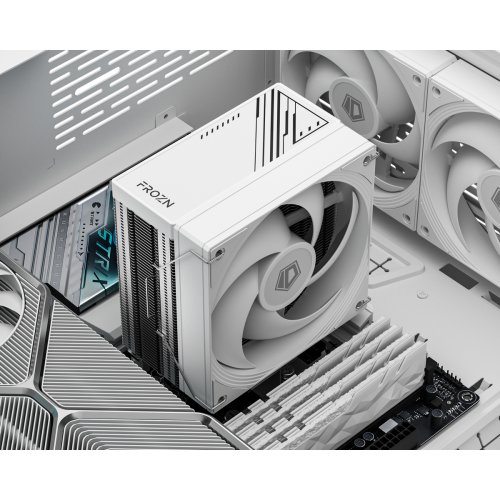 Кулер ID-Cooling FROZN A410 SE WHITE (FROZN A410 SE WHITE) купити в Україні: Київ, Львів, Хмельницький, Тернопіль, Івано-Франківськ | Перевірка сумісності, низька ціна, відгуки, характеристики від TELEMART фото