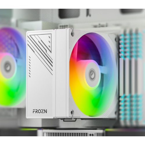 Кулер ID-Cooling FROZN A410 SE ARGB WHITE (FROZN A410 SE ARGB WHITE) купити в Україні: Київ, Львів, Хмельницький, Тернопіль, Івано-Франківськ | Перевірка сумісності, низька ціна, відгуки, характеристики від TELEMART фото