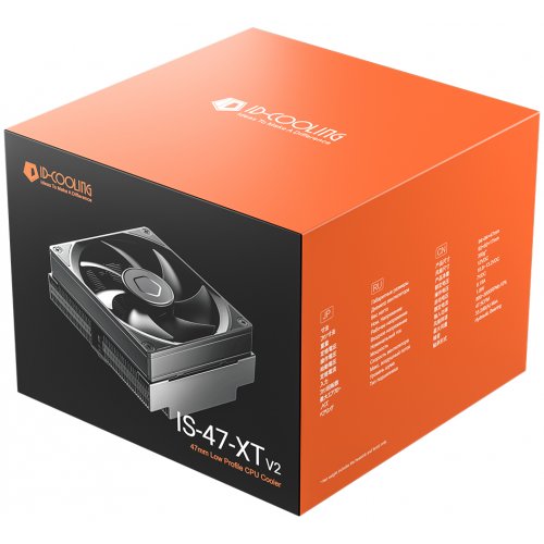 Кулер ID-Cooling IS-47-XT V2 (IS-47-XT V2) купити в Україні: Київ, Львів, Хмельницький, Тернопіль, Івано-Франківськ | Перевірка сумісності, низька ціна, відгуки, характеристики від TELEMART фото