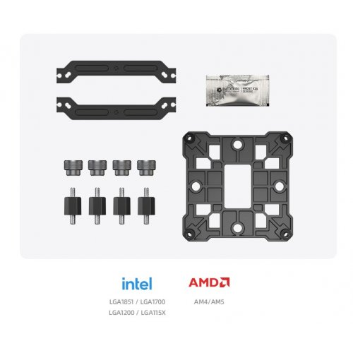 Кулер ID-Cooling SE-904-XT ARGB BLACK (SE-904-XT ARGB BLACK) купить в Украине: Киев, Днепр, Харьков, Одесса  | Проверка совместимости, низкая цена, отзывы, характеристики от TELEMART фото