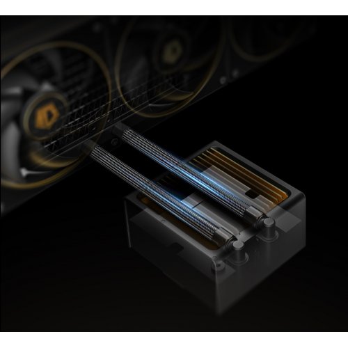 Готовая СВО ID-Cooling DX360 GDL Black купить в Украине: Киев, Днепр, Харьков, Одесса  | Проверка совместимости, низкая цена, отзывы, характеристики от TELEMART фото