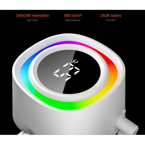Готова СВО ID-Cooling FX360 TD White купити в Україні: Київ, Львів, Хмельницький, Тернопіль, Івано-Франківськ | Перевірка сумісності, низька ціна, відгуки, характеристики від TELEMART фото