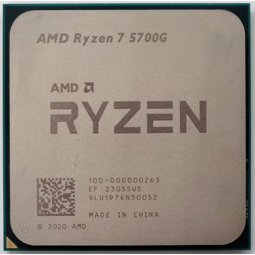 Процесор AMD Ryzen 7 5700G 3.8(4.6)GHz 16MB sAM4 Tray (100-000000263) (Відновлено продавцем, 836253) купити в Україні: Київ, Львів, Хмельницький, Тернопіль, Івано-Франківськ | Перевірка сумісності, низька ціна, відгуки, характеристики від TELEMART фото