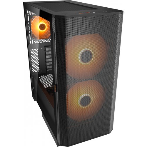 Корпус Cougar Airface Flo RGB без БП Black купить в Украине: Киев, Днепр, Харьков, Одесса  | Проверка совместимости, низкая цена, отзывы, характеристики от TELEMART фото