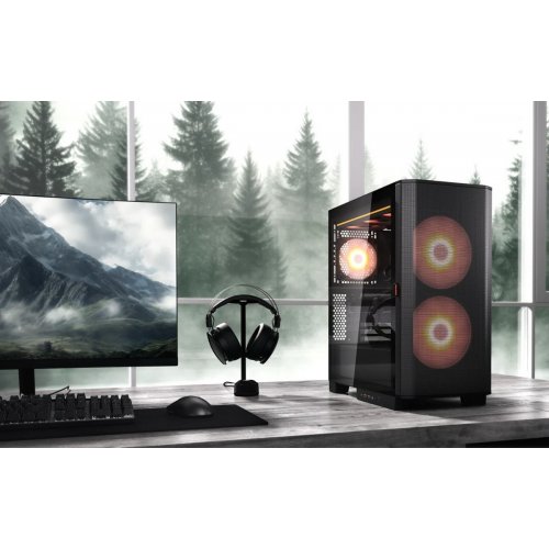 Корпус Cougar Airface Flo RGB без БП Black купить в Украине: Киев, Днепр, Харьков, Одесса  | Проверка совместимости, низкая цена, отзывы, характеристики от TELEMART фото