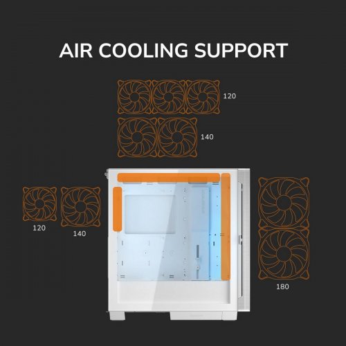 Корпус Cougar Airface Flo RGB без БП Black купить в Украине: Киев, Днепр, Харьков, Одесса  | Проверка совместимости, низкая цена, отзывы, характеристики от TELEMART фото