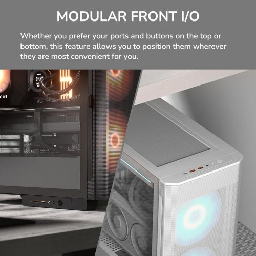 Корпус Cougar Airface Flo RGB без БП White купить в Украине: Киев, Днепр, Харьков, Одесса  | Проверка совместимости, низкая цена, отзывы, характеристики от TELEMART фото
