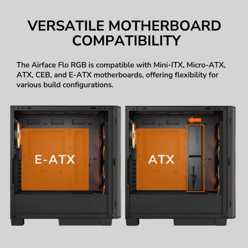 Корпус Cougar Airface Flo RGB без БП White купить в Украине: Киев, Днепр, Харьков, Одесса  | Проверка совместимости, низкая цена, отзывы, характеристики от TELEMART фото
