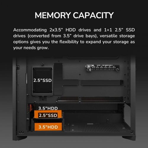 Корпус Cougar Airface 180 без БП Black купить в Украине: Киев, Днепр, Харьков, Одесса  | Проверка совместимости, низкая цена, отзывы, характеристики от TELEMART фото