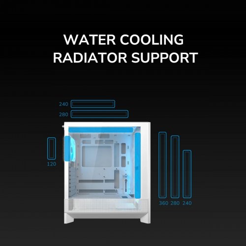 Корпус Cougar Airface 180 без БП Black купить в Украине: Киев, Днепр, Харьков, Одесса  | Проверка совместимости, низкая цена, отзывы, характеристики от TELEMART фото