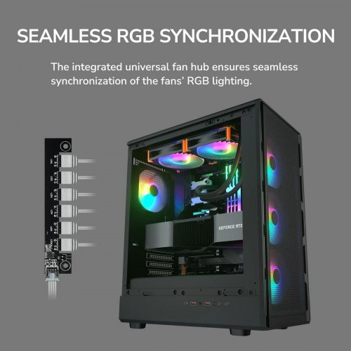 Корпус Cougar Airface Pure Pro без БЖ Black купити в Україні: Київ, Львів, Хмельницький, Тернопіль, Івано-Франківськ | Перевірка сумісності, низька ціна, відгуки, характеристики від TELEMART фото