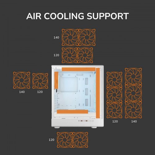 Корпус Cougar Airface Pure Pro без БЖ Black купити в Україні: Київ, Львів, Хмельницький, Тернопіль, Івано-Франківськ | Перевірка сумісності, низька ціна, відгуки, характеристики від TELEMART фото