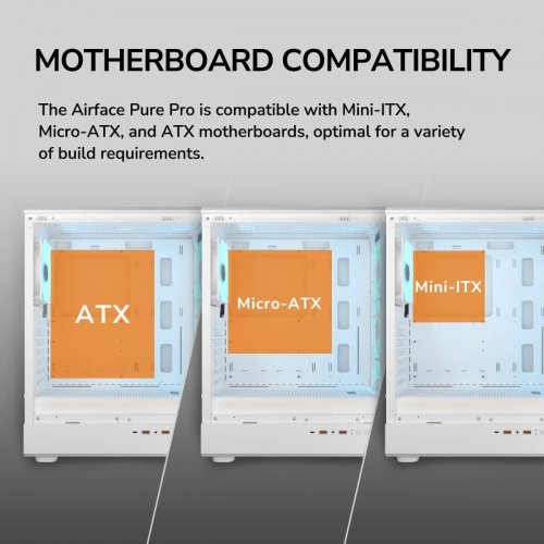 Корпус Cougar Airface Pure Pro без БЖ White купити в Україні: Київ, Львів, Хмельницький, Тернопіль, Івано-Франківськ | Перевірка сумісності, низька ціна, відгуки, характеристики від TELEMART фото