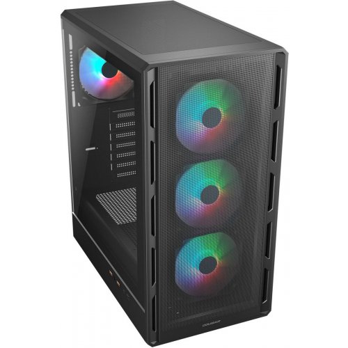 Корпус Cougar Airface Pure RGB без БЖ Black купити в Україні: Київ, Львів, Хмельницький, Тернопіль, Івано-Франківськ | Перевірка сумісності, низька ціна, відгуки, характеристики від TELEMART фото