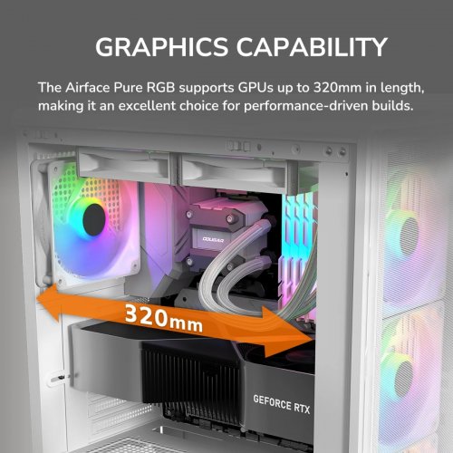 Корпус Cougar Airface Pure RGB без БЖ Black купити в Україні: Київ, Львів, Хмельницький, Тернопіль, Івано-Франківськ | Перевірка сумісності, низька ціна, відгуки, характеристики від TELEMART фото