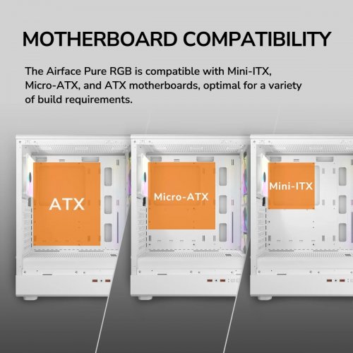 Корпус Cougar Airface Pure RGB без БЖ White купити в Україні: Київ, Львів, Хмельницький, Тернопіль, Івано-Франківськ | Перевірка сумісності, низька ціна, відгуки, характеристики від TELEMART фото