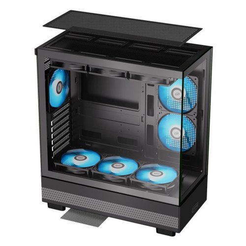 Корпус PCCooler C3 Q500 Tempered Glass без БЖ Black купити в Україні: Київ, Львів, Хмельницький, Тернопіль, Івано-Франківськ | Перевірка сумісності, низька ціна, відгуки, характеристики від TELEMART фото