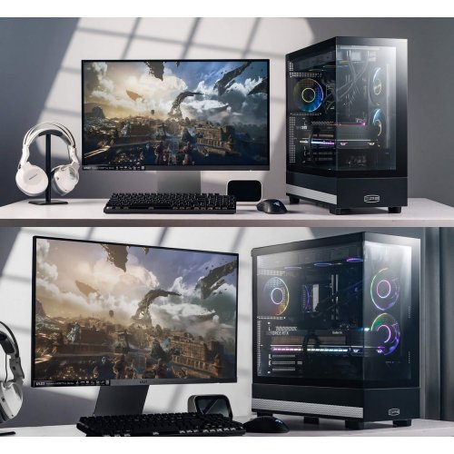 Корпус PCCooler C3 Q500 Tempered Glass без БЖ Black купити в Україні: Київ, Львів, Хмельницький, Тернопіль, Івано-Франківськ | Перевірка сумісності, низька ціна, відгуки, характеристики від TELEMART фото