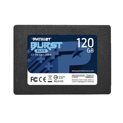 Ssd-диск Patriot Burst Elite 3D NAND TLC 120GB 2.5" (PBE120GS25SSDR) (Відновлено продавцем, 836296) купити в Україні: Київ, Львів, Хмельницький, Тернопіль, Івано-Франківськ | Перевірка сумісності, низька ціна, відгуки, характеристики від TELEMART фото