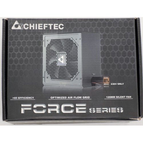 Блок живлення CHIEFTEC Force 550W (CPS-550S) (Відновлено продавцем, 836299) купити в Україні: Київ, Львів, Хмельницький, Тернопіль, Івано-Франківськ | Перевірка сумісності, низька ціна, відгуки, характеристики від TELEMART фото