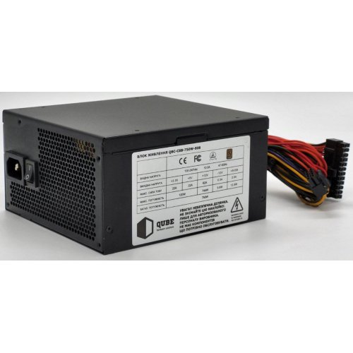 Блок питания QUBE 750W (QBC-CSB-750W-80B) (Восстановлено продавцом, 836301) купить в Украине: Киев, Днепр, Харьков, Одесса  | Проверка совместимости, низкая цена, отзывы, характеристики от TELEMART фото