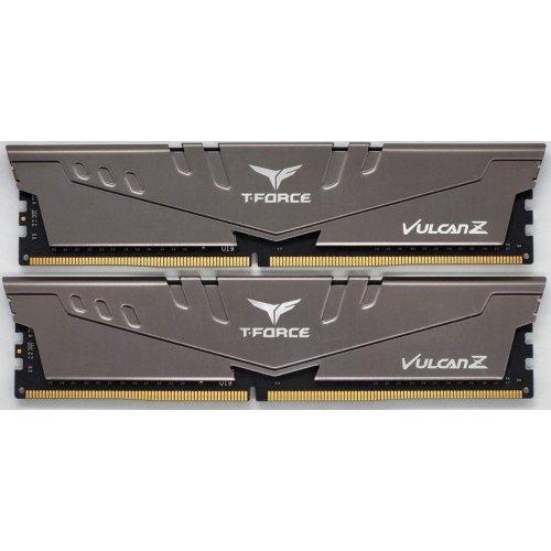 Озу Team DDR4 16GB (2x8GB) 3200Mhz T-Force Vulcan Z Grey (TLZGD416G3200HC16CDC01) (Восстановлено продавцом, 836321) купить в Украине: Киев, Днепр, Харьков, Одесса  | Проверка совместимости, низкая цена, отзывы, характеристики от TELEMART фото