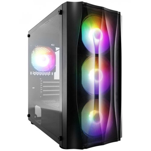 Корпус 1stPlayer X3-M-4F1-BK без БЖ Black (Відновлено продавцем, 836471) купити в Україні: Київ, Львів, Хмельницький, Тернопіль, Івано-Франківськ | Перевірка сумісності, низька ціна, відгуки, характеристики від TELEMART фото