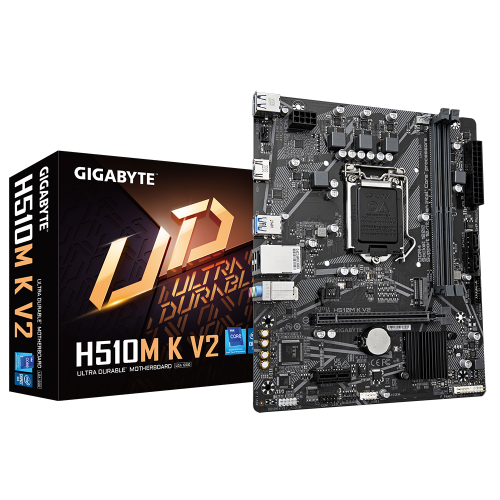 Материнська плата Gigabyte H510M K V2 (s1200, Intel H470) (Відновлено продавцем, 836487) купити в Україні: Київ, Львів, Хмельницький, Тернопіль, Івано-Франківськ | Перевірка сумісності, низька ціна, відгуки, характеристики від TELEMART фото