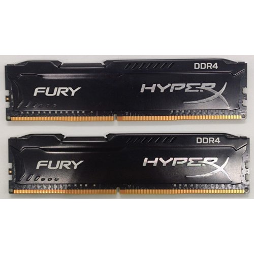 Озу HyperX DDR4 8GB (2x4GB) 2666Mhz FURY Black (HX426C15FB/4) (Восстановлено продавцом, 836491) купить в Украине: Киев, Днепр, Харьков, Одесса  | Проверка совместимости, низкая цена, отзывы, характеристики от TELEMART фото